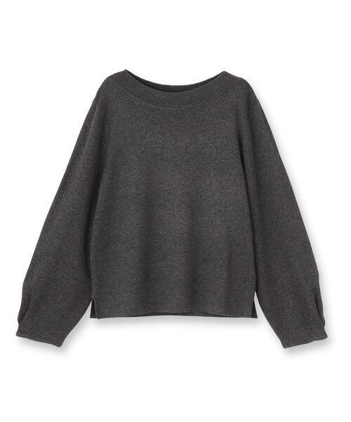 UNTITLED / アンタイトル ニット・セーター | 【きれいめ/程よくすっきり】ラメ入りワイドボートネックニット | 詳細1