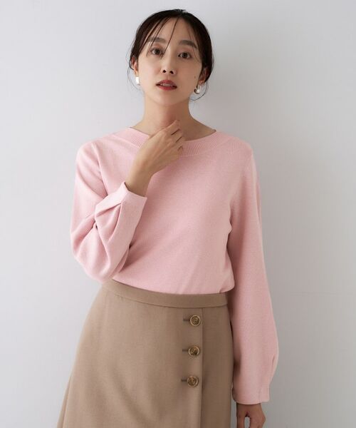 UNTITLED / アンタイトル ニット・セーター | 【きれいめ/程よくすっきり】ラメ入りワイドボートネックニット | 詳細11