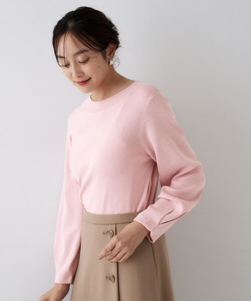 UNTITLED / アンタイトル ニット・セーター | 【きれいめ/程よくすっきり】ラメ入りワイドボートネックニット | 詳細12