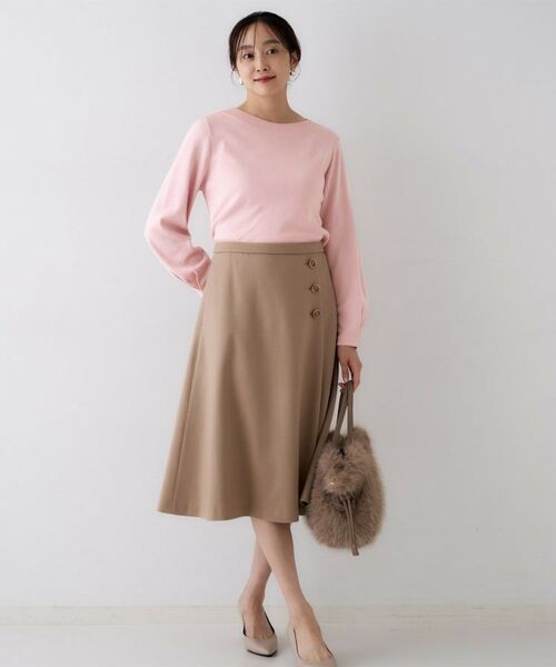 UNTITLED / アンタイトル ニット・セーター | 【きれいめ/程よくすっきり】ラメ入りワイドボートネックニット | 詳細13