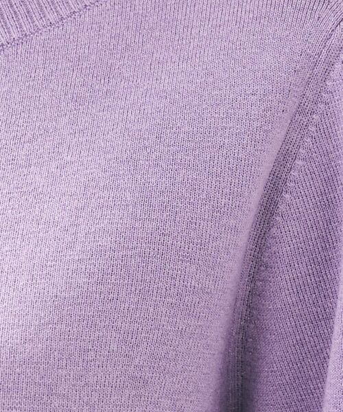UNTITLED / アンタイトル ニット・セーター | 【きれいめ/程よくすっきり】ラメ入りワイドボートネックニット | 詳細18