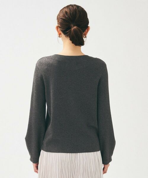 UNTITLED / アンタイトル ニット・セーター | 【きれいめ/程よくすっきり】ラメ入りワイドボートネックニット | 詳細21