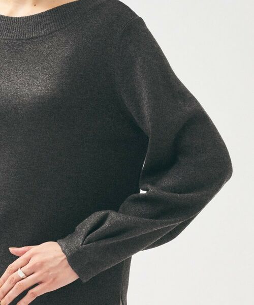 UNTITLED / アンタイトル ニット・セーター | 【きれいめ/程よくすっきり】ラメ入りワイドボートネックニット | 詳細23