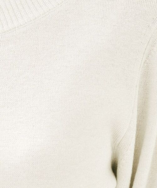 UNTITLED / アンタイトル ニット・セーター | 【きれいめ/程よくすっきり】ラメ入りワイドボートネックニット | 詳細5