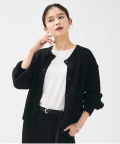 UNTITLED / アンタイトル カーディガン・ボレロ | 【ラメ風/着映え】ファンシーヤーン カーディガン