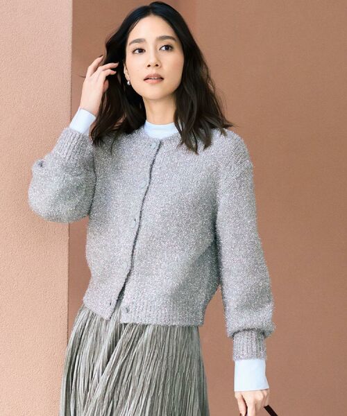 UNTITLED / アンタイトル カーディガン・ボレロ | 【ラメ風/着映え】ファンシーヤーン カーディガン | 詳細6