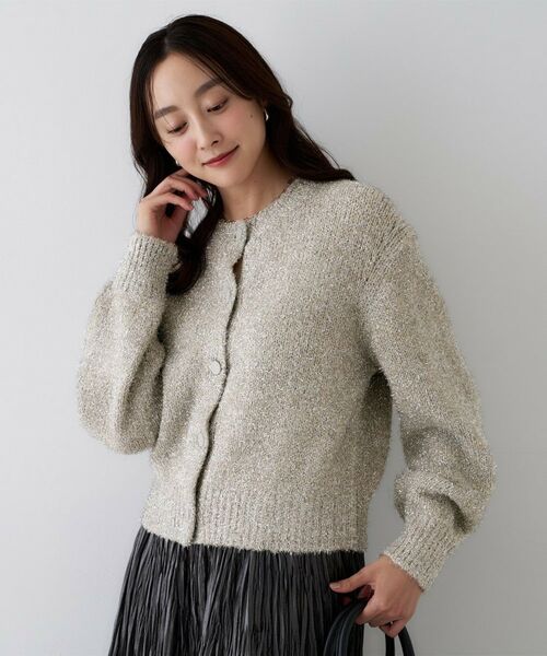 UNTITLED / アンタイトル カーディガン・ボレロ | 【ラメ風/着映え】ファンシーヤーン カーディガン | 詳細8