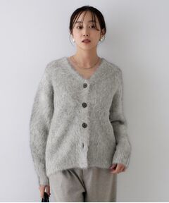 UNTITLED / アンタイトル カーディガン・ボレロ | 【ゆったり/モヘヤニット】アルパカ混シャギー カーディガン