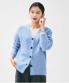 UNTITLED / アンタイトル カーディガン・ボレロ | 【ゆったり/モヘヤニット】アルパカ混シャギー カーディガン