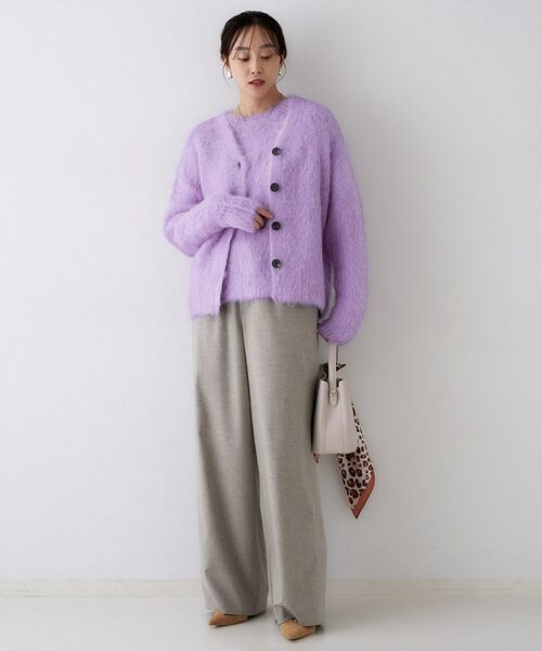 UNTITLED / アンタイトル カーディガン・ボレロ | 【ゆったり/モヘヤニット】アルパカ混シャギー カーディガン | 詳細12