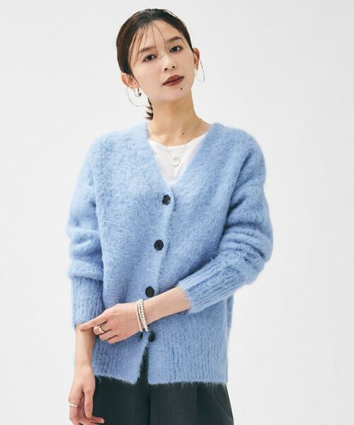 UNTITLED / アンタイトル カーディガン・ボレロ | 【ゆったり/モヘヤニット】アルパカ混シャギー カーディガン | 詳細14