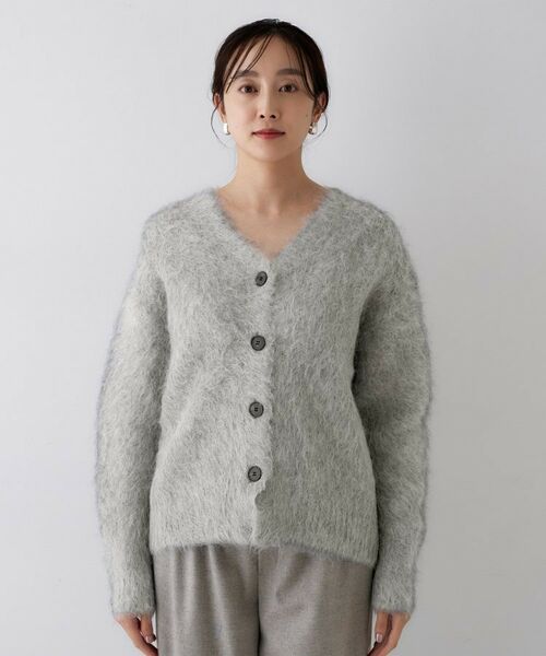 UNTITLED / アンタイトル カーディガン・ボレロ | 【ゆったり/モヘヤニット】アルパカ混シャギー カーディガン | 詳細16