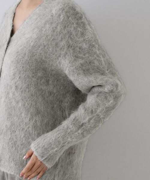 UNTITLED / アンタイトル カーディガン・ボレロ | 【ゆったり/モヘヤニット】アルパカ混シャギー カーディガン | 詳細22