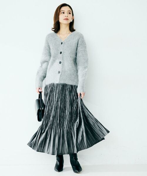 UNTITLED / アンタイトル カーディガン・ボレロ | 【ゆったり/モヘヤニット】アルパカ混シャギー カーディガン | 詳細3