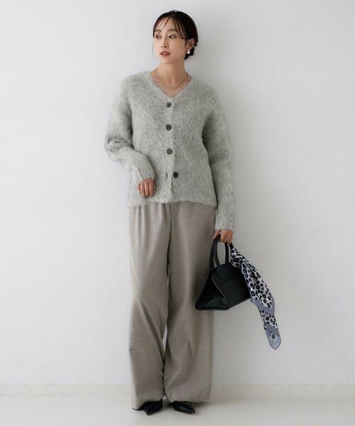 UNTITLED / アンタイトル カーディガン・ボレロ | 【ゆったり/モヘヤニット】アルパカ混シャギー カーディガン | 詳細6