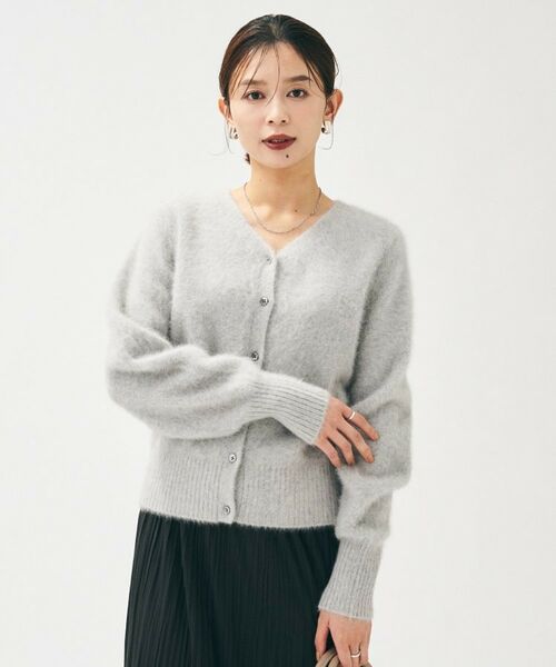UNTITLED / アンタイトル カーディガン・ボレロ | 【大人な品格/ふわふわニット】フォックスカシミヤ2WAYカーディガン | 詳細2