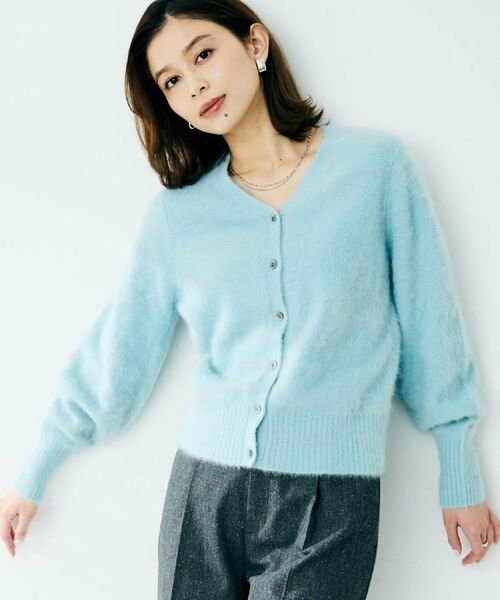 UNTITLED / アンタイトル カーディガン・ボレロ | 【大人な品格/ふわふわニット】フォックスカシミヤ2WAYカーディガン | 詳細8