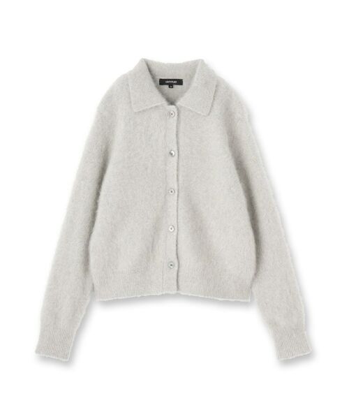 UNTITLED / アンタイトル カーディガン・ボレロ | 【大人な品格/ふわふわニット】フォックスカシミヤ衿付きカーディガン | 詳細1