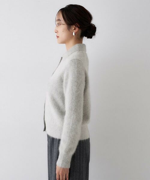 UNTITLED / アンタイトル カーディガン・ボレロ | 【大人な品格/ふわふわニット】フォックスカシミヤ衿付きカーディガン | 詳細22