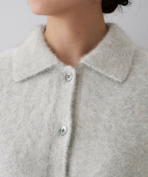 UNTITLED / アンタイトル カーディガン・ボレロ | 【大人な品格/ふわふわニット】フォックスカシミヤ衿付きカーディガン | 詳細24