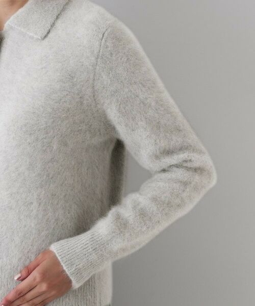 UNTITLED / アンタイトル カーディガン・ボレロ | 【大人な品格/ふわふわニット】フォックスカシミヤ衿付きカーディガン | 詳細25