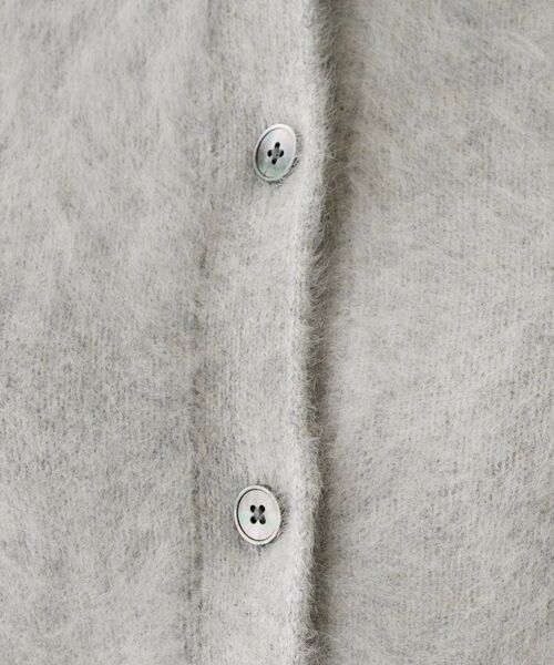 UNTITLED / アンタイトル カーディガン・ボレロ | 【ふわふわニット/オンオフ使える】フォックスカシミヤ衿付きカーディガン | 詳細28