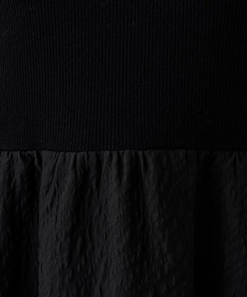 UNTITLED / アンタイトル ロング・マキシ丈ワンピース | 【大人フェミニン/トレンド】ニット×ジャカード ドッキングワンピース | 詳細6