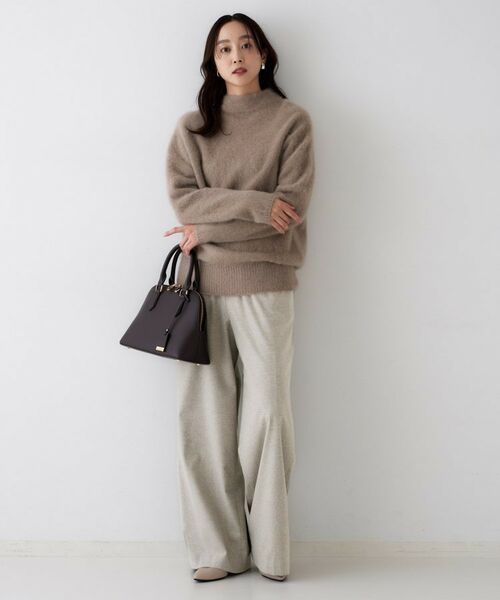 UNTITLED / アンタイトル パンツ | 【きれいめリラクシー/ウエストゴム】ウールサキソニー ワイドパンツ | 詳細11
