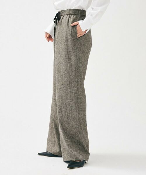 UNTITLED / アンタイトル パンツ | 【きれいめリラクシー/ウエストゴム】ウールサキソニー ワイドパンツ | 詳細15