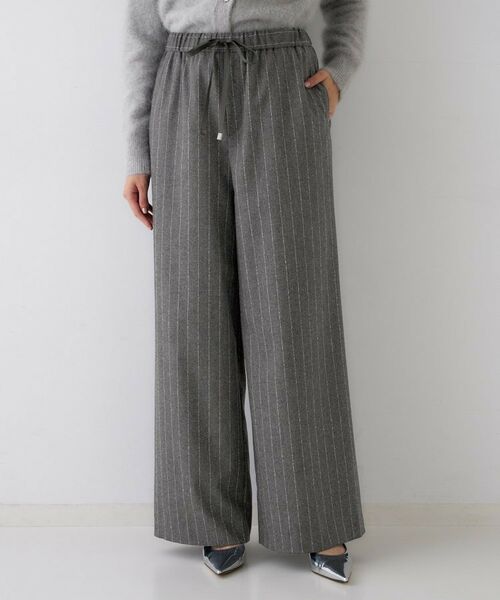 UNTITLED / アンタイトル パンツ | 【きれいめリラクシー/ウエストゴム】ウールサキソニー ワイドパンツ | 詳細18