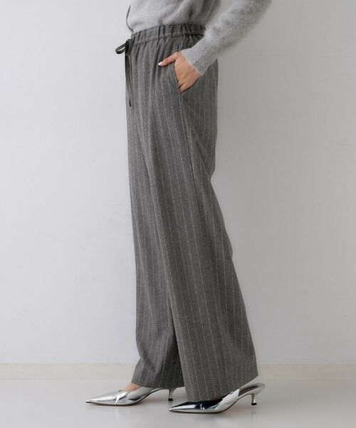 UNTITLED / アンタイトル パンツ | 【きれいめリラクシー/ウエストゴム】ウールサキソニー ワイドパンツ | 詳細19
