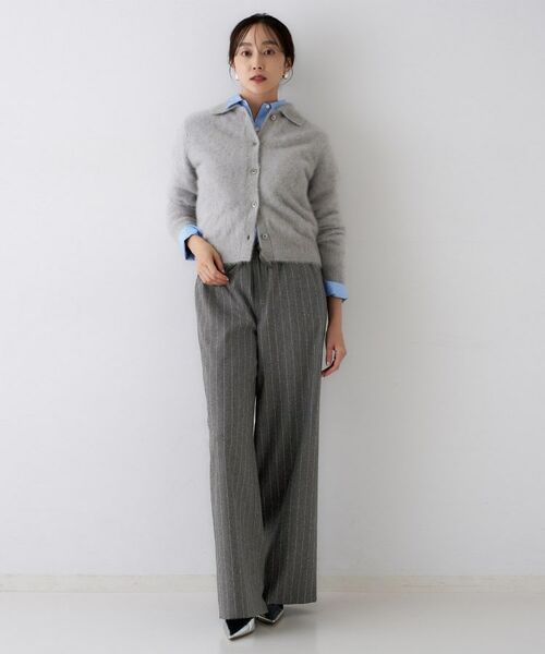 UNTITLED / アンタイトル パンツ | 【きれいめリラクシー/ウエストゴム】ウールサキソニー ワイドパンツ | 詳細22