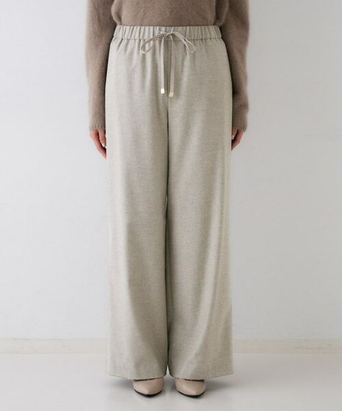 UNTITLED / アンタイトル パンツ | 【きれいめリラクシー/ウエストゴム】ウールサキソニー ワイドパンツ | 詳細24