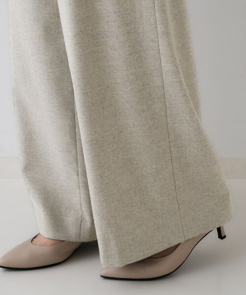 UNTITLED / アンタイトル パンツ | 【きれいめリラクシー/ウエストゴム】ウールサキソニー ワイドパンツ | 詳細30