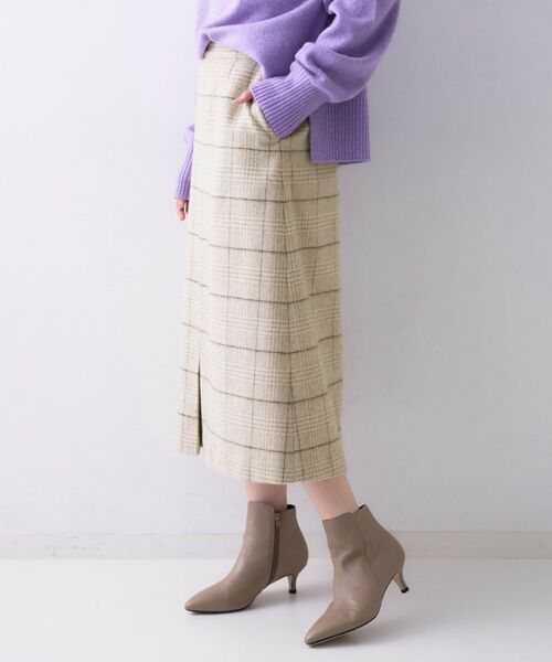 UNTITLED / アンタイトル スカート | 【ふんわり/タイト見え】グレンチェックスカート | 詳細11