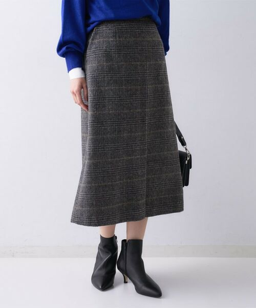 UNTITLED / アンタイトル スカート | 【ふんわり/タイト見え】グレンチェックスカート | 詳細3