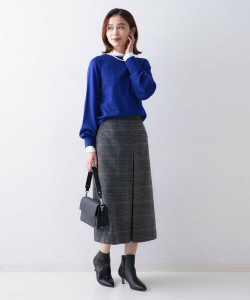 UNTITLED / アンタイトル スカート | 【ふんわり/タイト見え】グレンチェックスカート | 詳細4