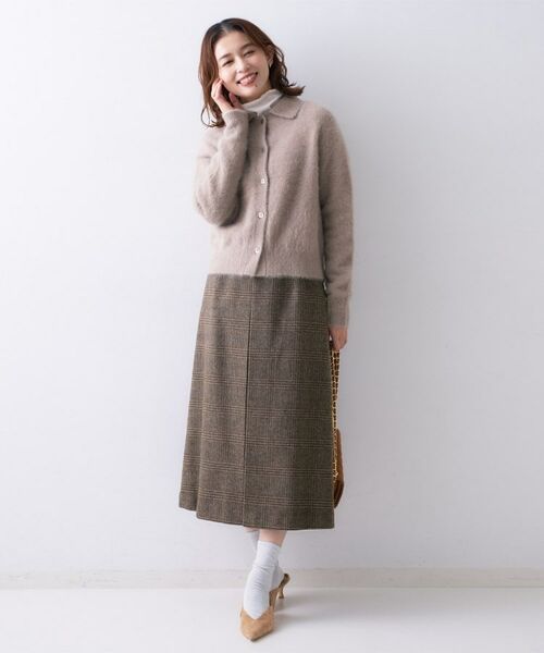 UNTITLED / アンタイトル スカート | 【ふんわり/タイト見え】グレンチェックスカート | 詳細8