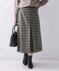 UNTITLED / アンタイトル スカート | 【ふんわり/タイト見え】シャギーチェックスカート