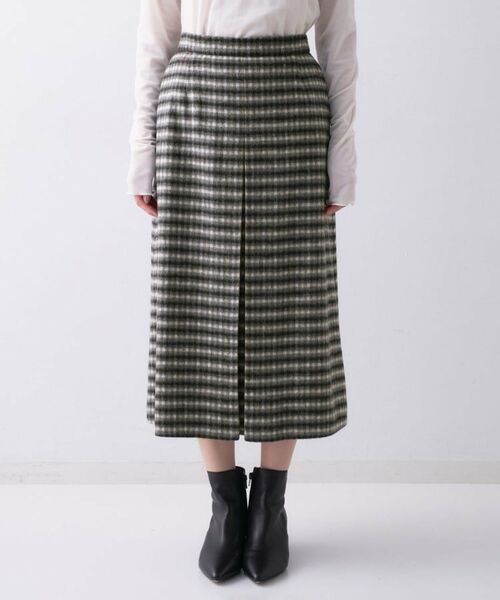 UNTITLED / アンタイトル スカート | 【ふんわり/タイト見え】シャギーチェックスカート | 詳細10