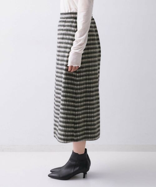 UNTITLED / アンタイトル スカート | 【ふんわり/タイト見え】シャギーチェックスカート | 詳細11