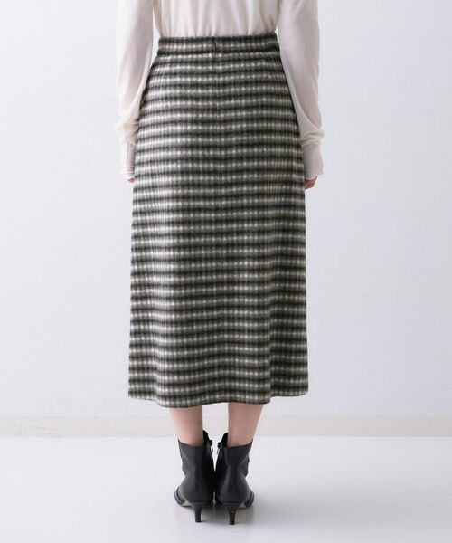 UNTITLED / アンタイトル スカート | 【ふんわり/タイト見え】シャギーチェックスカート | 詳細12
