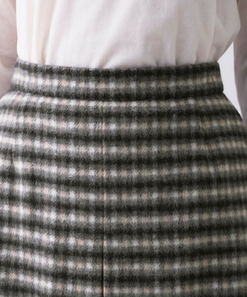 UNTITLED / アンタイトル スカート | 【ふんわり/タイト見え】シャギーチェックスカート | 詳細13