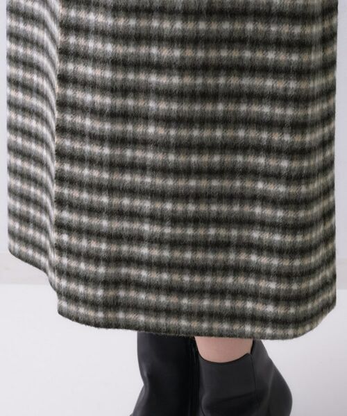 UNTITLED / アンタイトル スカート | 【ふんわり/タイト見え】シャギーチェックスカート | 詳細16