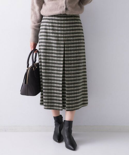 UNTITLED / アンタイトル スカート | 【ふんわり/タイト見え】シャギーチェックスカート | 詳細6
