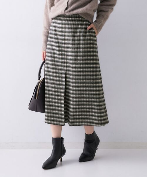 UNTITLED / アンタイトル スカート | 【ふんわり/タイト見え】シャギーチェックスカート | 詳細7
