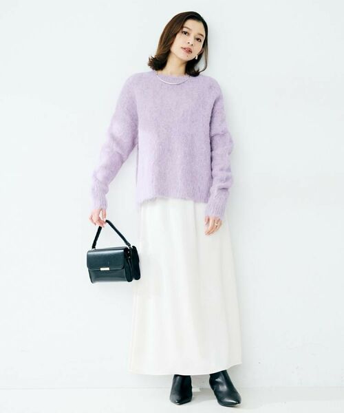 UNTITLED / アンタイトル ロング・マキシ丈スカート | 【ウエストゴム/ロング】サテンナロースカート | 詳細7