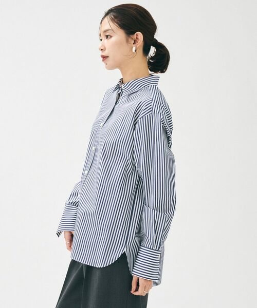 UNTITLED / アンタイトル シャツ・ブラウス | 【重ね着レイヤード/スーツブラウス】ファインブロードベーシックシャツ | 詳細10