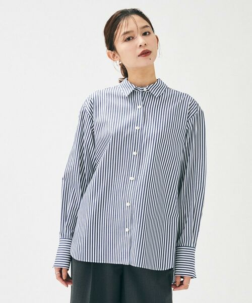 UNTITLED / アンタイトル シャツ・ブラウス | 【重ね着レイヤード/スーツブラウス】ファインブロードベーシックシャツ | 詳細11