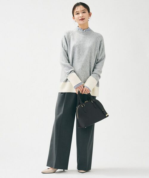 UNTITLED / アンタイトル シャツ・ブラウス | 【重ね着レイヤード/スーツブラウス】ファインブロードベーシックシャツ | 詳細12